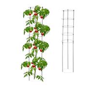 Relaxdays Tuteur à tomates en lot de 2 noir