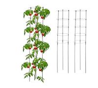 Relaxdays Lot de 3 tuteurs à plantes 150 cm