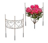 Relaxdays Tuteur demi-cercle marron