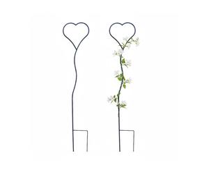 Relaxdays Tuteur forme cœur lot de 2