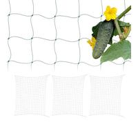 Relaxdays Tuteur pour Plantes, Filet en Lot de 4, polyéthylène, pour concombres et tomates, 200 x 250 cm, Vert