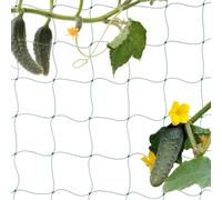 Relaxdays Tuteur pour Plantes, Filet pour la Serre ou Le Jardin, Vert | pour tomates et concombres, 200 x 1000 cm