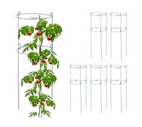 Relaxdays Tuteurs ronds en lot de 6