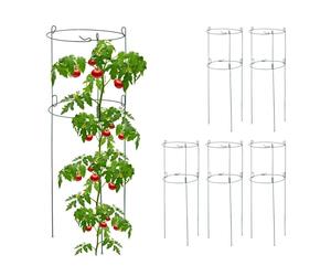 Relaxdays Tuteurs ronds en lot de 6