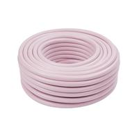 Relaxdays Tuyau d'arrosage 30 m, universel 1/2", rose