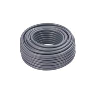 Relaxdays Tuyau d'arrosage 50 m, résistant UV et intempéries, tressé, Universel 1/2", Gris