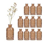 Relaxdays Vase décoratif en verre - Lot de 12