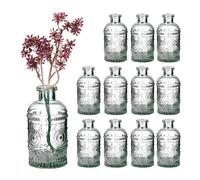 Relaxdays Vase décoratif en verre - Lot de 12