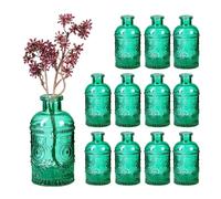 Relaxdays Vase décoratif en verre - Lot de 12