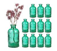 Relaxdays Vase décoratif en verre - Lot de 12