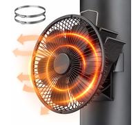 Relaxdays Ventilateur cheminée avec grille