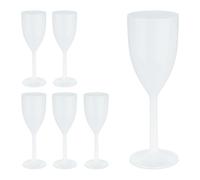 Relaxdays Verre à vin en plastique en lot de 6