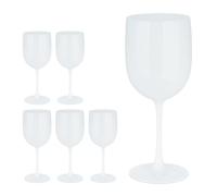 Relaxdays Verre à vin en plastique en lot de 6