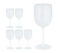Relaxdays Verre à vin en plastique en lot de 6