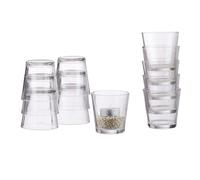 Relaxdays Verres à bougies chauffe-plat lot de 48