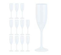 Relaxdays Set de 12 verres à champagne plastique