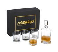 Relaxdays Verres à whisky avec carafe