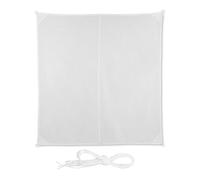Relaxdays Voile d’ombrage carré blanc
