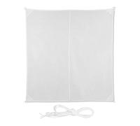 Relaxdays Voile d’ombrage carré blanc