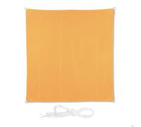 Relaxdays Voile d'ombrage carrée jaune