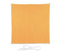 Relaxdays Voile d'ombrage carrée jaune