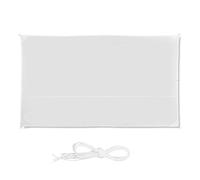 Relaxdays Voile d'ombrage rectangle blanc