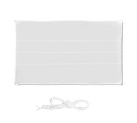 Relaxdays Voile d’ombrage Rectangle diffuseur d’Ombre Protection Soleil 4x6 m Jardin UV terrasse imperméable, Blanc, 4 x 6 m
