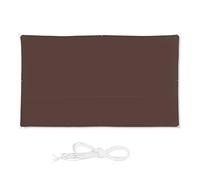 Relaxdays Voile d’ombrage Rectangle diffuseur d’Ombre Protection Soleil Balcon Jardin UV 2 x 4 m imperméable, Marron
