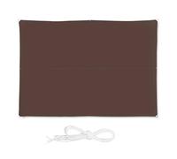 Relaxdays Voile d’ombrage Rectangle diffuseur d’Ombre Protection Soleil Balcon Jardin UV 3 x 4 m imperméable, Marron
