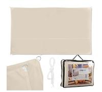 Relaxdays Voile d’ombrage Rectangle diffuseur d’Ombre Protection Soleil Jardin UV terrasse Toile imperméable 2x4m, Beige, 2 x 4 m
