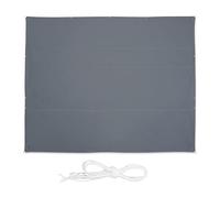 Relaxdays Voile d'ombrage rectangulaire gris