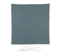 relaxdays Voile d’ombrage trapézoïdal, imperméable, Anti-UV, avec tendeurs, terrasse, Balcon, 3x3 m, Gris