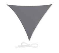 relaxdays Voile d’ombrage Triangle diffuseur d’Ombre Protection Soleil Balcon Jardin UV 6x6x6 m Toile imperméable, Gris