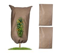 Relaxdays Voile d'hivernage pour plantes lot de 3