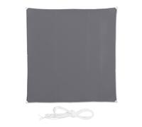 Relaxdays Voile d'ombrage carré gris