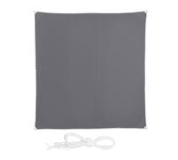 Relaxdays Voile d'ombrage carré gris