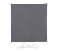 Relaxdays Voile d'ombrage carré gris