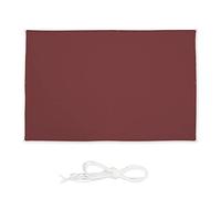 Relaxdays Voile d'ombrage Rectangle, 2 x 3 m, Anti-UV, imperméable, Toile Balcon, Camping, terrasse, Jardin, Rouge