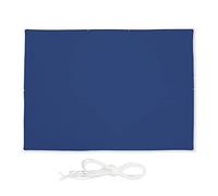 relaxdays Voile d'ombrage Rectangle, 3,5 x 4,5 m, Anti-UV, imperméable, Toile Balcon, Camping, terrasse, Bleu foncée