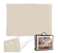 Relaxdays Voile d'ombrage rectangle beige