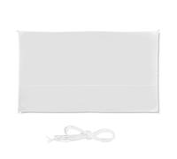 Relaxdays Voile d'ombrage rectangle blanc
