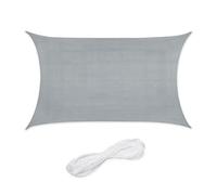 Relaxdays Voile d'ombrage rectangulaire en PE-HD