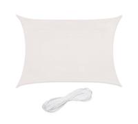 Relaxdays Voile d'ombrage rectangulaire en PE-HD