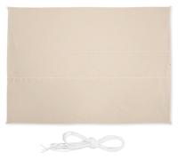 Relaxdays Voile d'ombrage rectangulaire 3,5×4,5 m imperméable anti-UV beige avec tendeurs