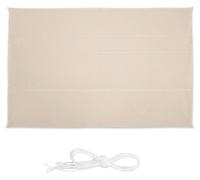 Relaxdays Voile d'ombrage rectangulaire 5 x 7 m imperméable anti-UV avec tendeurs Beige