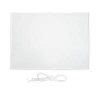 Relaxdays Voile d'ombrage rectangulaire blanc