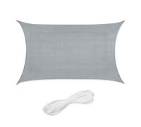 Relaxdays Voile d'ombrage rectangulaire en PE-HD