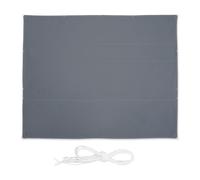 Relaxdays Voile d'ombrage rectangulaire gris