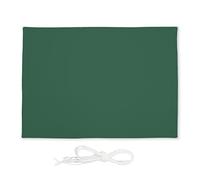 Relaxdays Voile d'ombrage rectangulaire, Hydrofuge, Polyester, tendeurs, 3,5 x 4,5 m, Jardin et Balcon, Verte