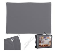 Relaxdays Voile d'ombrage rectangle gris